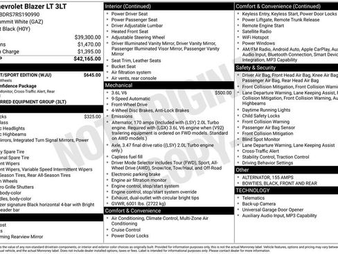 Used 2024 Chevrolet Blazer LT w/ Midnight/Sport Edition FWD image 2