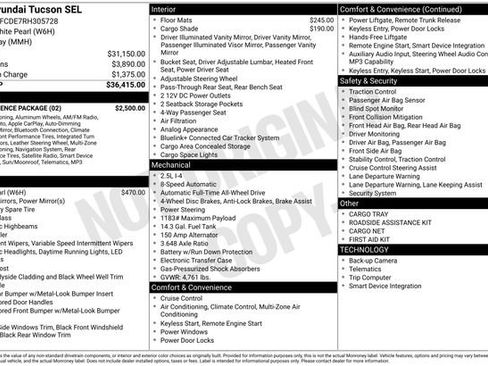 Used 2024 Hyundai Tucson SEL w/ Convenience Package AWD/4WD image 2