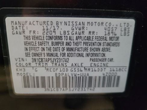 Used 2018 Nissan Sentra NISMO FWD image 33