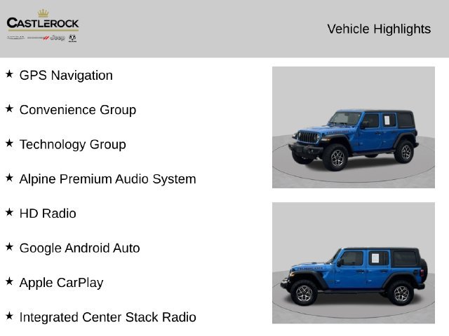 Certified 2024 Jeep Wrangler Unlimited Rubicon w/ Technology Group AWD/4WD image 4