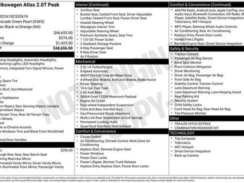 Used 2025 Volkswagen Atlas Peak Edition SE image 35
