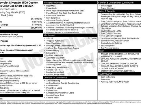 Used 2024 Chevrolet Silverado 1500 Custom Trail Boss image 18