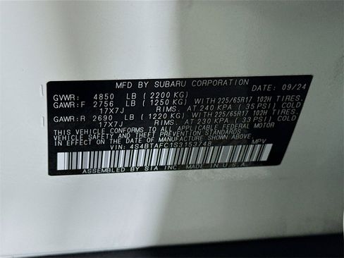 Certified 2025 Subaru Outback Premium image 38