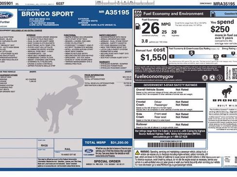 Used 2021 Ford Bronco Sport Big Bend w/ Big Bend Package AWD/4WD image 16