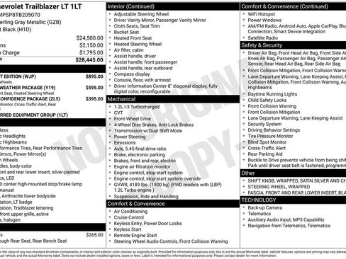 New 2026 Chevrolet TrailBlazer LT w/ Midnight Edition FWD image 4