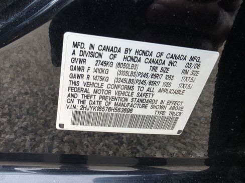 Used 2006 Honda Ridgeline RTL image 20