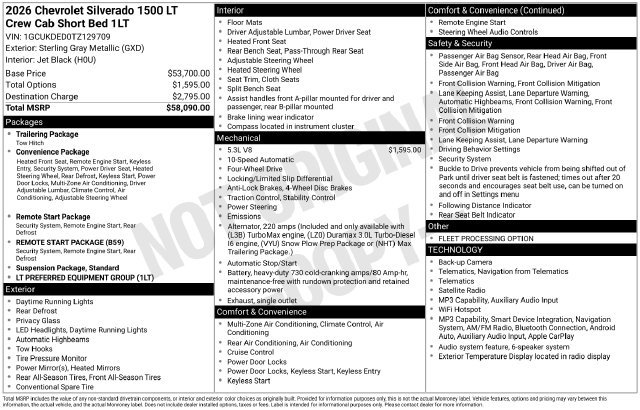 Used 2026 Chevrolet Silverado 1500 LT AWD/4WD image 11