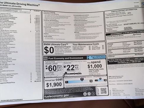 New 2026 BMW X5 xDrive50e image 20