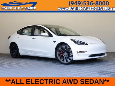 Used 2022 Tesla Model 3 Performance AWD/4WD image 1