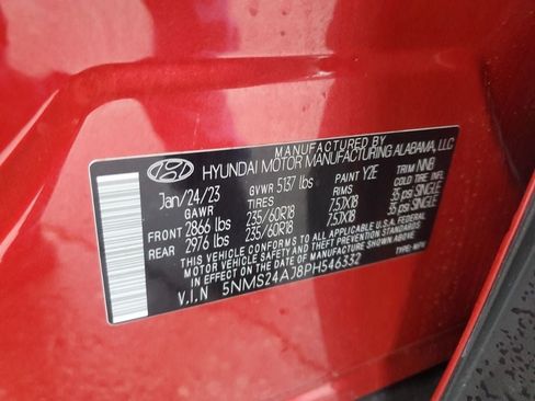 Certified 2023 Hyundai Santa Fe SEL FWD image 17