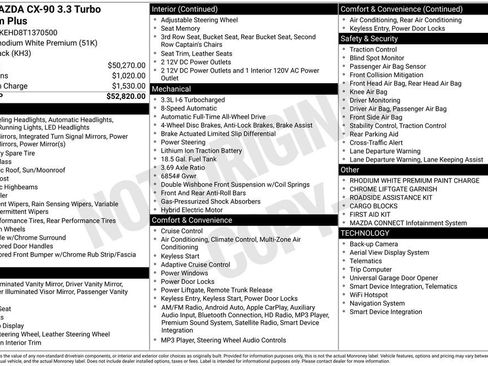 New 2026 MAZDA CX-90 3.3 Turbo w/ Premium Plus Pkg image 2