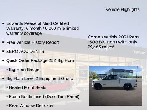 Used 2021 RAM 1500 Big Horn AWD/4WD image 11