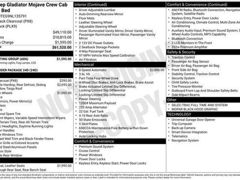 Used 2022 Jeep Gladiator Mojave w/ LED Lighting Group image 10