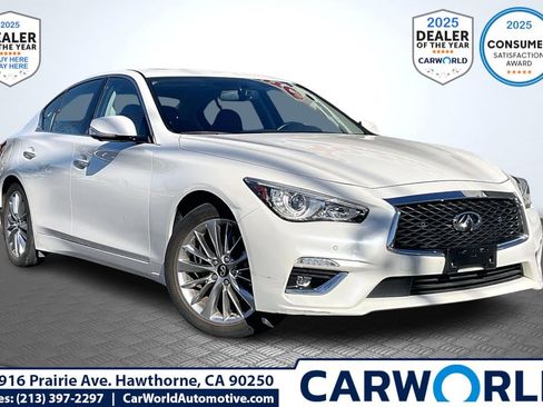 Used 2021 INFINITI Q50 Luxe w/ Cargo Package image 1
