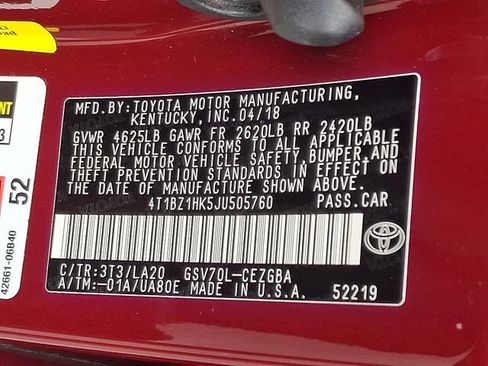 Used 2018 Toyota Camry XLE w/ Driver Assist Package FWD image 26