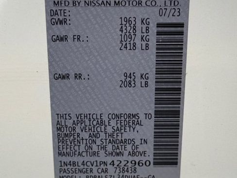 Used 2023 Nissan Altima 2.5 SR w/ SR Premium Package image 34