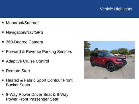 Certified 2025 Ford Bronco Sport Outer Banks w/ Outer Banks Tech Package+ AWD/4WD image 32
