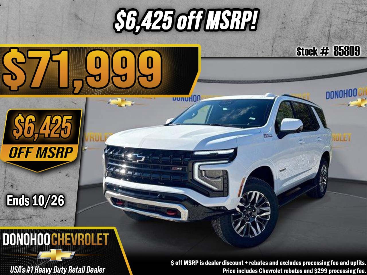 New 2027 Chevrolet Tahoe Z71 w/ Comfort Package AWD/4WD image 1