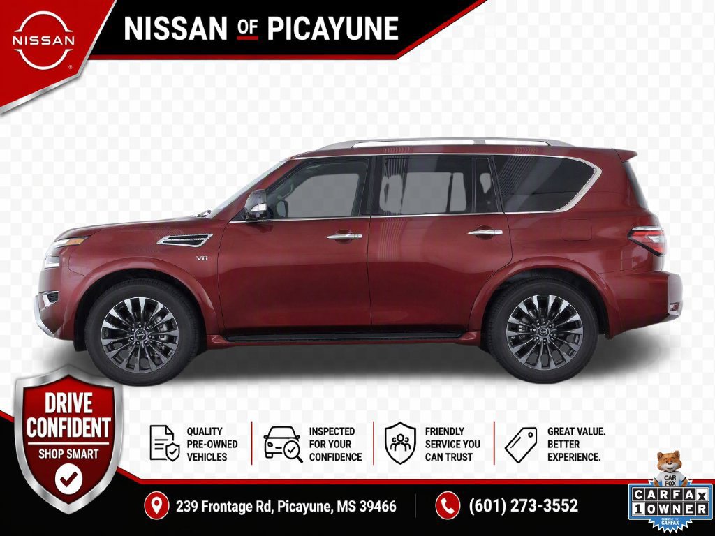Certified 2023 Nissan Armada Platinum w/ Captain's Chairs Package RWD image 2