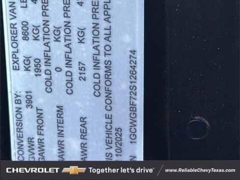 New 2025 Chevrolet Express 2500 Extended w/ Driver Convenience Package image 34