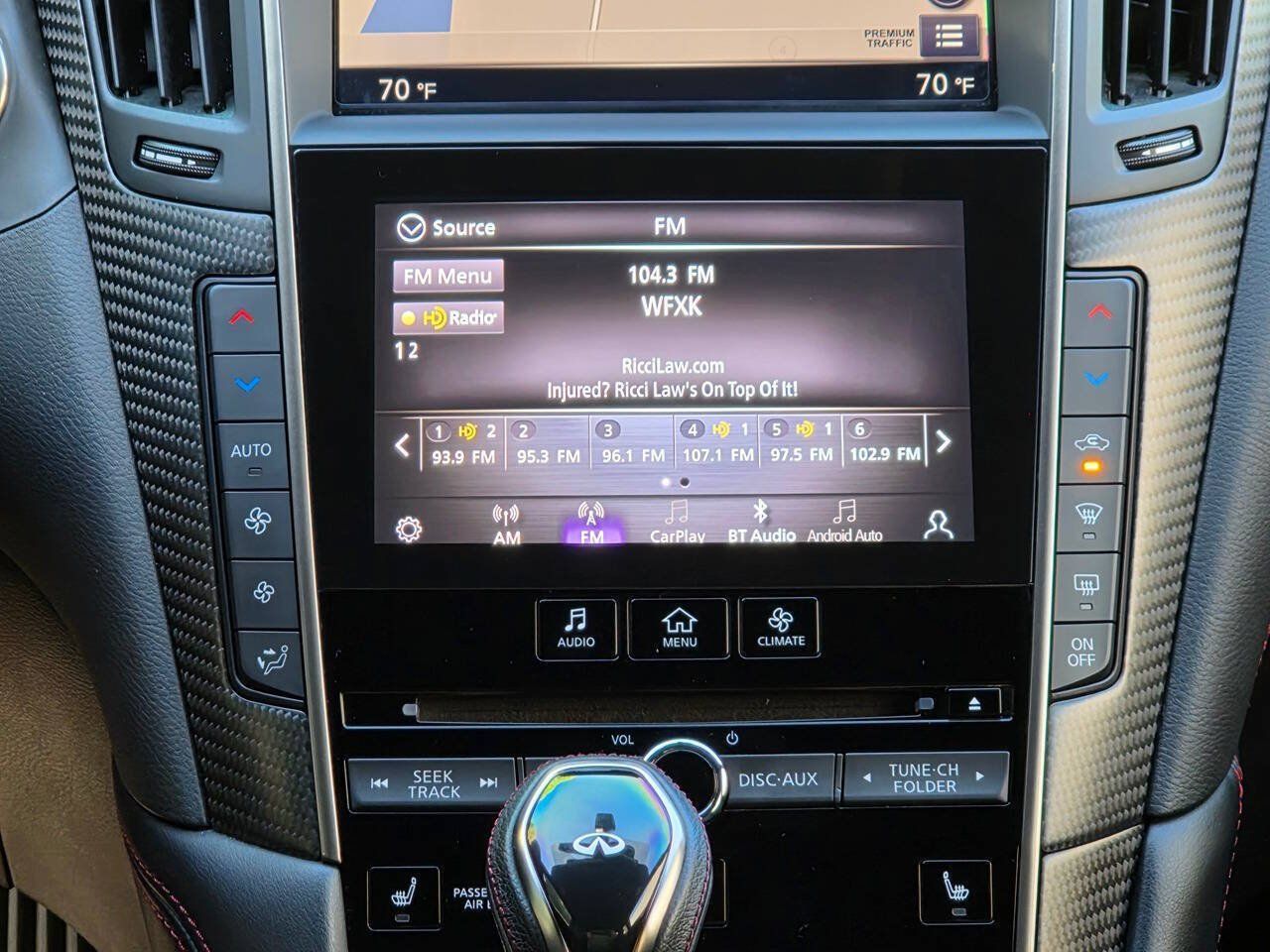 Used 2022 INFINITI Q50 Red Sport 400 w/ Carbon Fiber Package RWD image 23