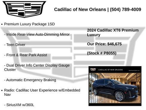Used 2024 Cadillac XT6 Premium Luxury w/ Technology Package AWD/4WD image 7