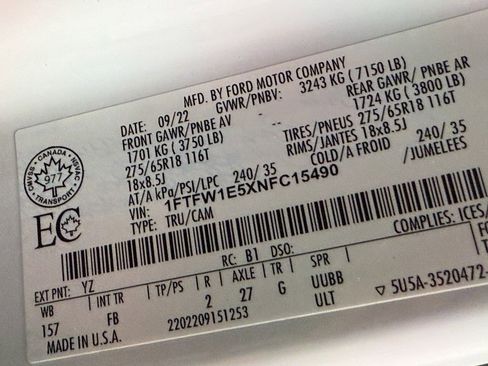 Used 2022 Ford F150 XLT w/ Equipment Group 302A High image 56