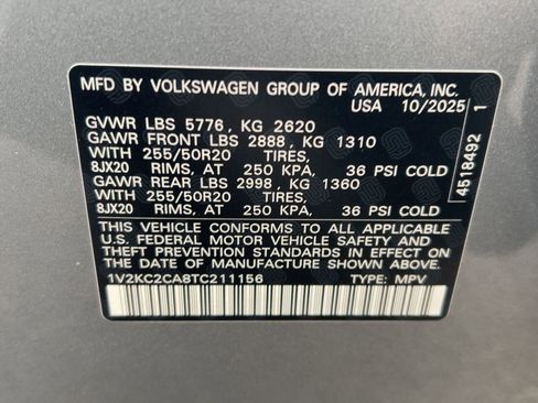 New 2026 Volkswagen Atlas Cross Sport SE AWD/4WD image 19