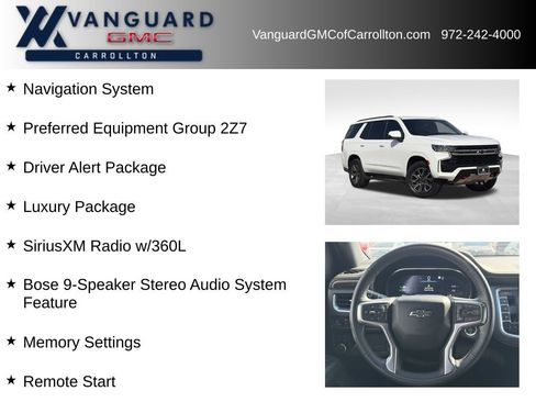 Used 2022 Chevrolet Tahoe Z71 w/ Luxury Package AWD/4WD image 6