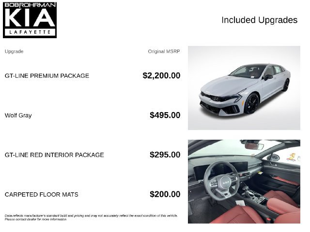 New 2027 Kia K5 GT-Line w/ GT-Line Premium Package AWD/4WD image 4