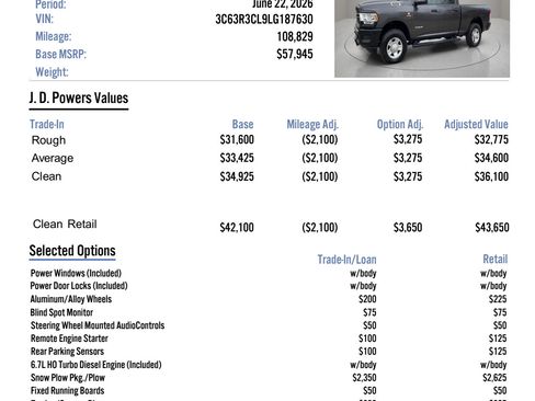 Used 2020 RAM 3500 Tradesman AWD/4WD image 4