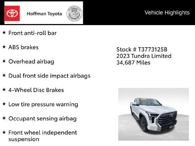 Used 2023 Toyota Tundra Limited AWD/4WD image 28