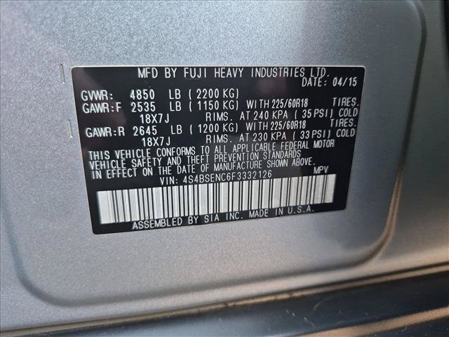 Used 2015 Subaru Outback 3.6R Limited AWD/4WD image 14