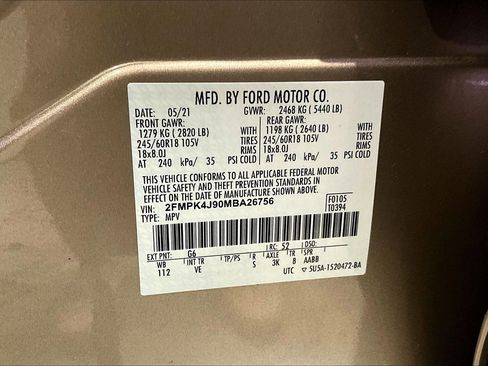 Used 2021 Ford Edge SEL w/ Cargo Accessory Package AWD/4WD image 18