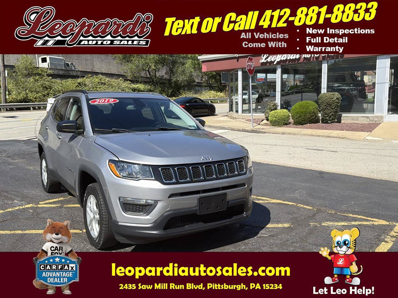 Used 2019 Jeep Compass Sport w/ Cold Weather Group AWD/4WD image 1