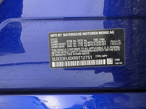 Certified 2024 BMW X5 M60i w/ Parking Assistance Package AWD/4WD image 10