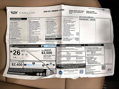 New 2026 Cadillac CT5 Premium Luxury image 34