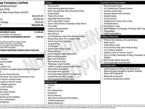 Used 2012 Jeep Compass Limited w/ Sun/Sound Group image 2