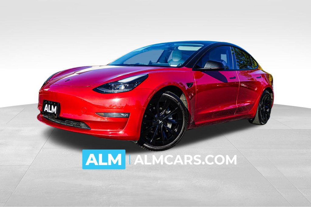 Used 2021 Tesla Model 3 Long Range AWD/4WD image 1