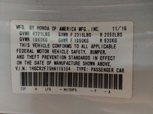 Used 2017 Honda Accord EX image 33