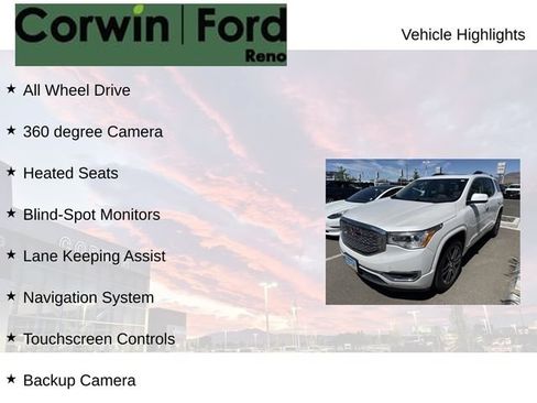 Used 2017 GMC Acadia Denali w/ Technology Package AWD/4WD image 8