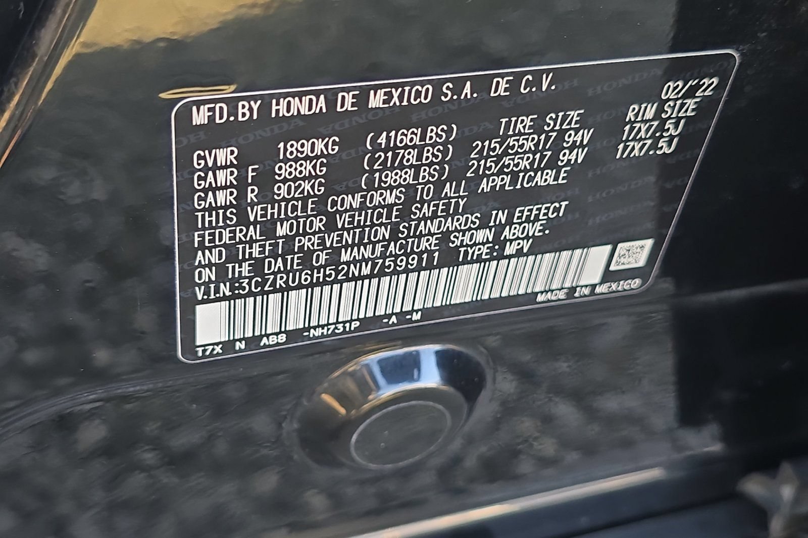 Used 2022 Honda HR-V EX image 24