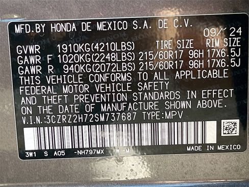 Used 2025 Honda HR-V EX-L image 31