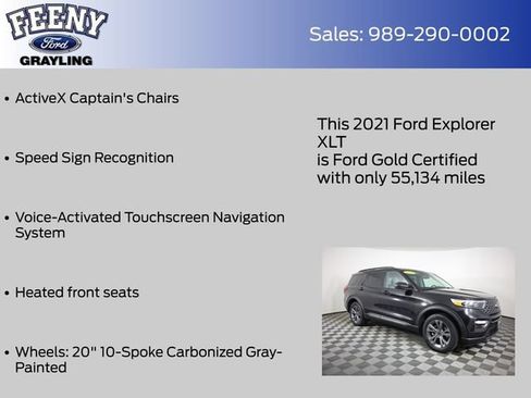 Used 2021 Ford Explorer XLT w/ Equipment Group 202A AWD/4WD image 24