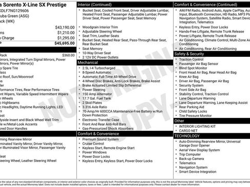 Used 2022 Kia Sorento SX Prestige image 6