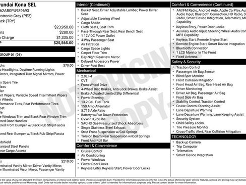 Certified 2023 Hyundai Kona SEL FWD image 3