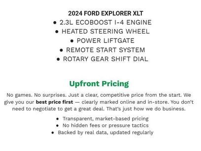 Used 2024 Ford Explorer XLT w/ Equipment Group 202A