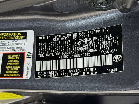 Certified 2016 Toyota Avalon XLE Premium FWD image 35