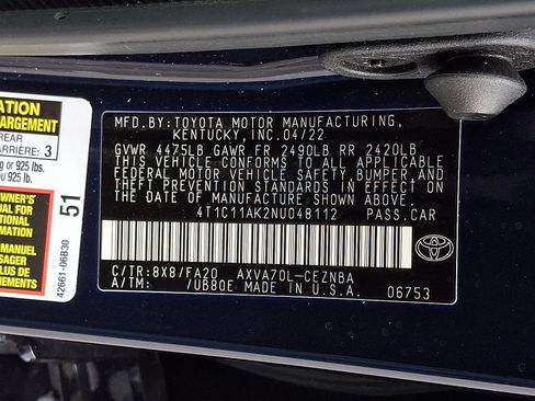 Certified 2022 Toyota Camry LE FWD image 26