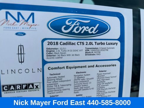 Used 2018 Cadillac CTS Luxury image 26